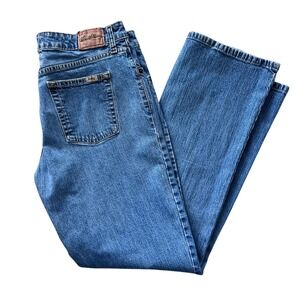 Levis Womens Jeans Stretch Mid Rise Bootcut Medium Wash Size 16 Vintage‎